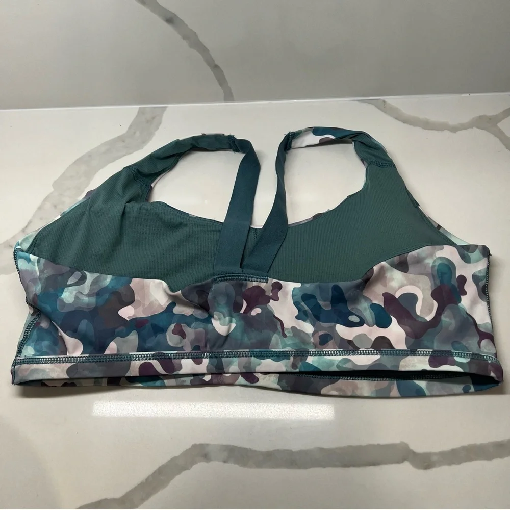 Spanx women's Camo Print Sports Bra low impact‎ size XL